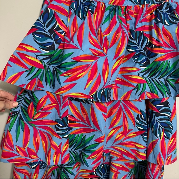 Tabitha Brown for Target Tropical Print Tiered Midi Skirt NWT Women’s Size Large - Picture 4 of 11